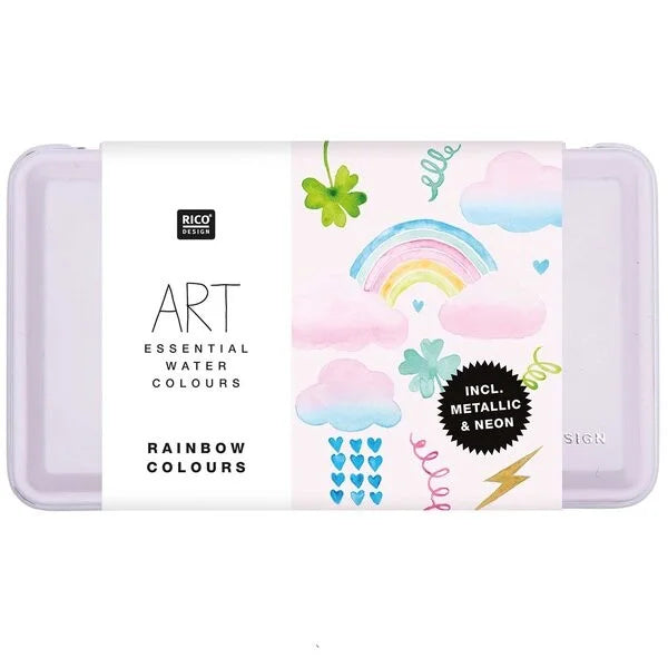 ART Essential Aquarell set 12 kleuren Regenboog - Rico Design