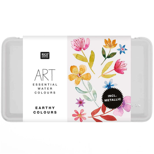 ART Essential Aquarell set 12 kleuren Earthy - Rico Design