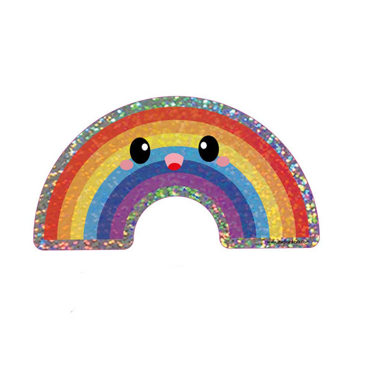 Glitter sticker Regenboog